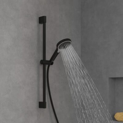 Villeroy & Boch Verve Showers glijstangset met garnituur 3 straalsoorten 690 mm mat-zwart TVS109007000K5 10
