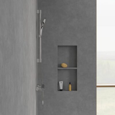 Villeroy & Boch Verve Showers glijstangset met garnituur 3 straalsoorten 690 mm chroom TVS10900700061 7