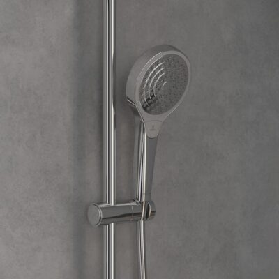 Villeroy & Boch Verve Showers glijstangset met garnituur 3 straalsoorten 690 mm chroom TVS10900700061 8