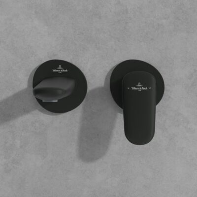 Villeroy & Boch Antao eengreeps inbouw wastafelmengkraan met AquaSmart mat-zwart TVW111002000K5 14