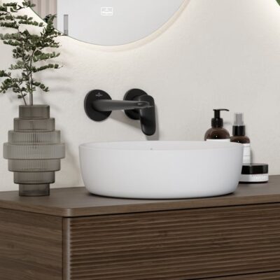 Villeroy & Boch Antao eengreeps inbouw wastafelmengkraan met AquaSmart mat-zwart TVW111002000K5 9