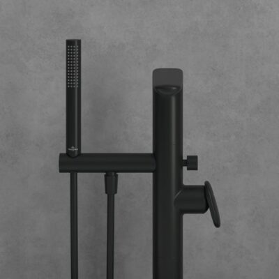 Villeroy & Boch Antao eengreeps vrijstaande badmengkraan mat-zwart TVT111004000K5 7