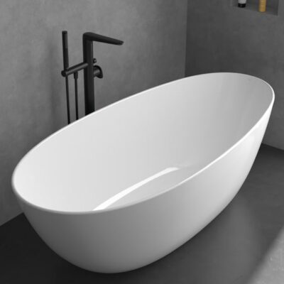 Villeroy & Boch Antao eengreeps vrijstaande badmengkraan mat-zwart TVT111004000K5 9