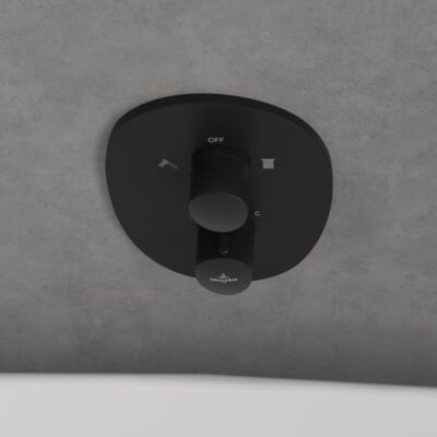 Villeroy & Boch Antao thermostaat voor bad & douche 2 verbruikers mat-zwart TVS111002000K5 7