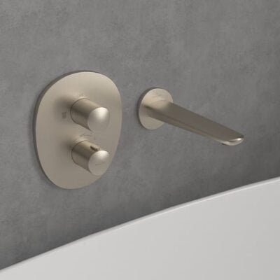 Villeroy & Boch Antao thermostaat voor douche 1 verbruiker nikkel geborsteld TVS11100100064 5