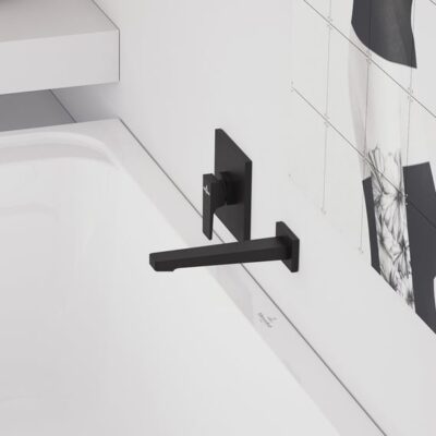 Villeroy & Boch Architectura Square baduitloop mat-zwart TVT125002000K5 5