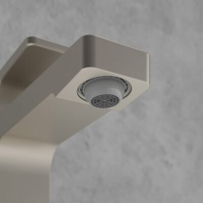 Villeroy & Boch Architectura Square wastafelkraan met AquaSmart nikkel geborsteld TVW12500400064 7