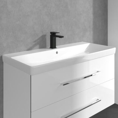Villeroy & Boch Architectura Square wastafelkraan met AquaSmart mat-zwart TVW125004000K5 5