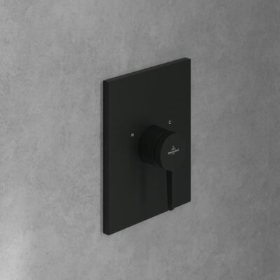 Villeroy & Boch Conum eengreeps inbouw douchemengkraan 1 verbruiker mat-zwart TVS127004000K5 9