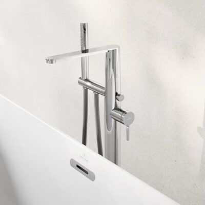 Villeroy & Boch Conum eengreeps vrijstaande badmengkraan chroom TVT12700400061 8