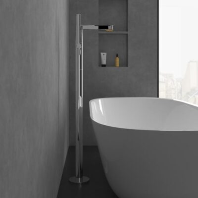 Villeroy & Boch Conum eengreeps vrijstaande badmengkraan chroom TVT12700400061 11