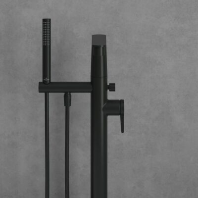 Villeroy & Boch Conum eengreeps vrijstaande badmengkraan mat-zwart TVT127004000K5 17