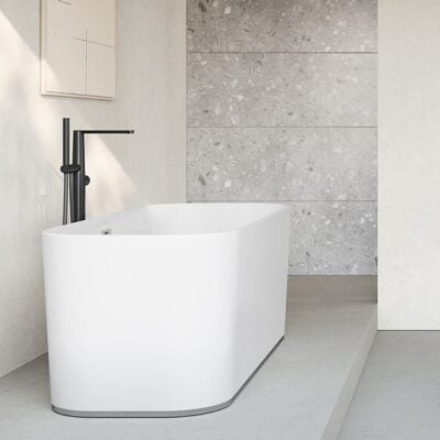 Villeroy & Boch Conum eengreeps vrijstaande badmengkraan mat-zwart TVT127004000K5 11