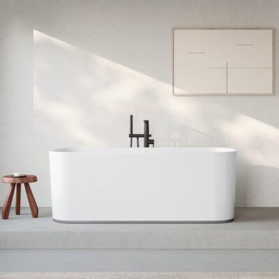 Villeroy & Boch Conum eengreeps vrijstaande badmengkraan mat-zwart TVT127004000K5 12