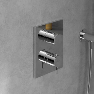 Villeroy & Boch Conum thermostaat voor bad & douche 2 verbruikers chroom TVS12700200061 9