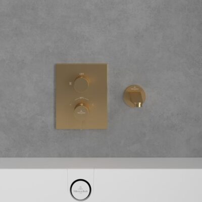 Villeroy & Boch Conum thermostaat voor douche 1 verbruiker goud geborsteld TVS12700100076 5