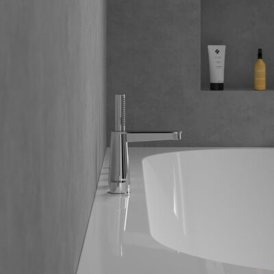 Villeroy & Boch Conum tweegreeps inbouw badrand mengkraan chroom TVT12700200061 5