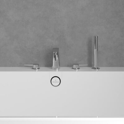 Villeroy & Boch Conum tweegreeps inbouw badrand mengkraan chroom TVT12700200061 6