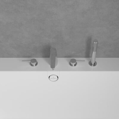 Villeroy & Boch Conum tweegreeps inbouw badrand mengkraan chroom TVT12700200061 7