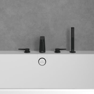 Villeroy & Boch Conum tweegreeps inbouw badrand mengkraan mat-zwart TVT127002000K5 6
