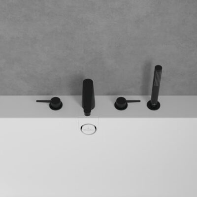 Villeroy & Boch Conum tweegreeps inbouw badrand mengkraan mat-zwart TVT127002000K5 7