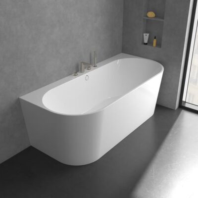 Villeroy & Boch Conum tweegreeps inbouw badrand mengkraan nikkel geborsteld TVT12700200064 8