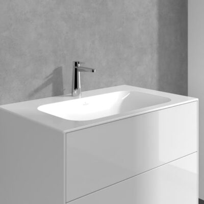 Villeroy & Boch Conum wastafelkraan met AquaSmart met trekstang-afvoergarnituur chroom TVW12700300061 8