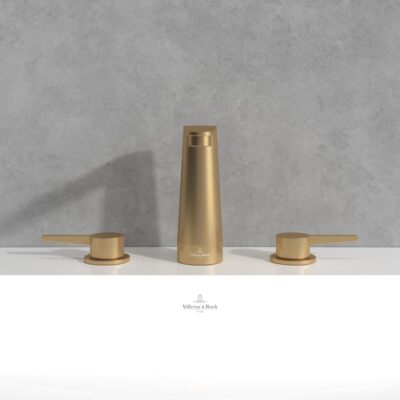 Villeroy & Boch Conum wastafelkraan met AquaSmart goud geborsteld TVW12700100176 6