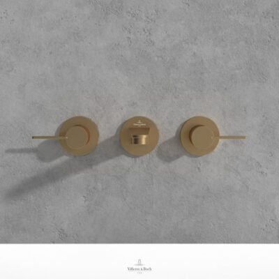 Villeroy & Boch Conum wastafelkraan met AquaSmart goud geborsteld TVW12700200076 6