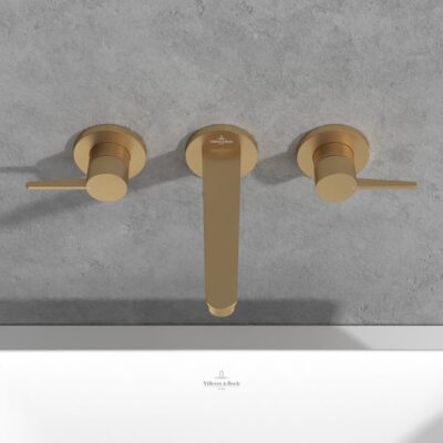 Villeroy & Boch Conum wastafelkraan met AquaSmart goud geborsteld TVW12700200076 7