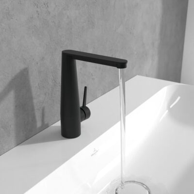 Villeroy & Boch Conum wastafelkraan met AquaSmart mat-zwart TVW127004000K5 4