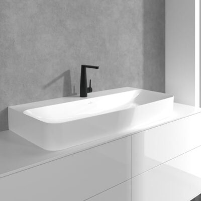 Villeroy & Boch Conum wastafelkraan met AquaSmart mat-zwart TVW127004000K5 10