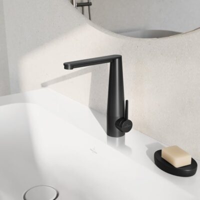 Villeroy & Boch Conum wastafelkraan met AquaSmart mat-zwart TVW127004000K5 12