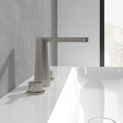 Villeroy & Boch Conum wastafelkraan met AquaSmart nikkel geborsteld TVW12700100164 5