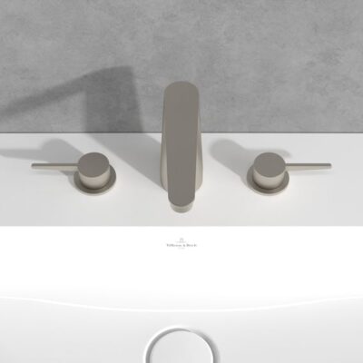 Villeroy & Boch Conum wastafelkraan met AquaSmart nikkel geborsteld TVW12700100164 7