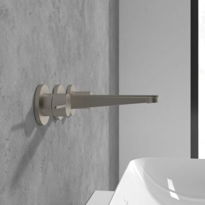 Villeroy & Boch Conum wastafelkraan met AquaSmart nikkel geborsteld TVW12700200064 5