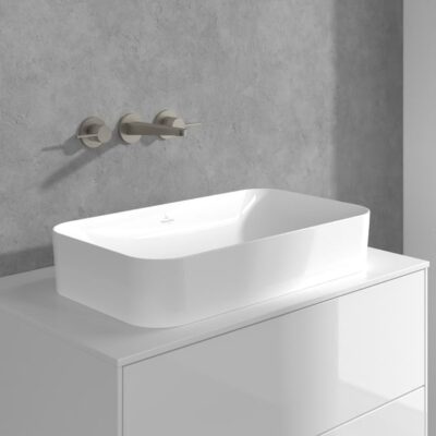 Villeroy & Boch Conum wastafelkraan met AquaSmart nikkel geborsteld TVW12700200064 8
