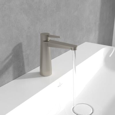 Villeroy & Boch Conum wastafelkraan met AquaSmart nikkel geborsteld TVW12700300164 4