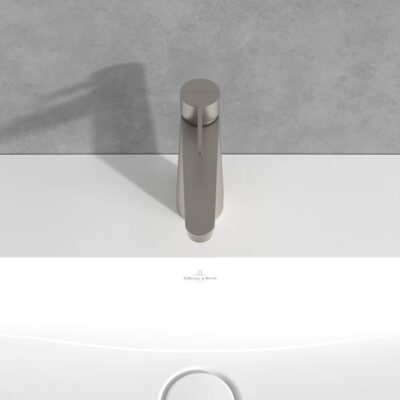 Villeroy & Boch Conum wastafelkraan met AquaSmart nikkel geborsteld TVW12700300164 7