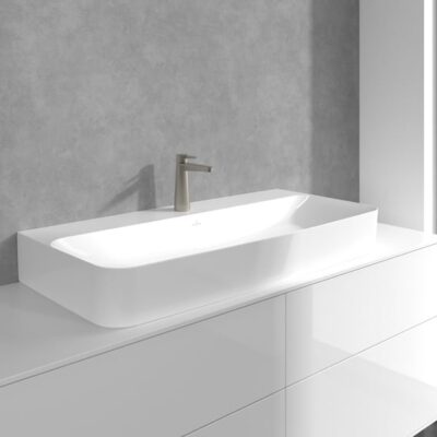 Villeroy & Boch Conum wastafelkraan met AquaSmart nikkel geborsteld TVW12700300164 8