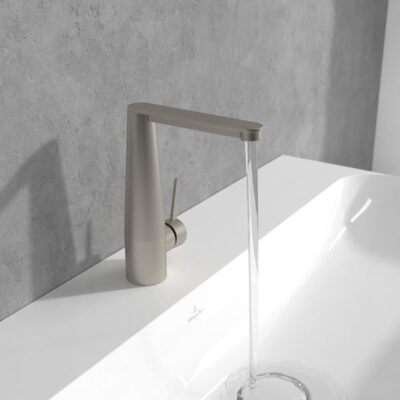Villeroy & Boch Conum wastafelkraan met AquaSmart nikkel geborsteld TVW12700400064 4