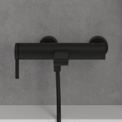 Villeroy & Boch Dawn eengreeps opbouw badmengkraan 2 verbruikers mat-zwart TVT106501151K5 7