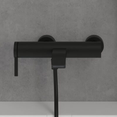 Villeroy & Boch Dawn eengreeps opbouw badmengkraan 2 verbruikers mat-zwart TVT106501152K5 7