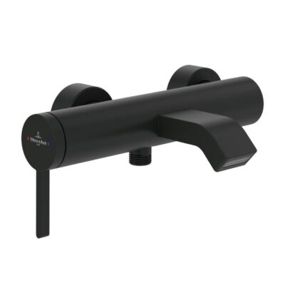 Villeroy & Boch Dawn eengreeps opbouw badmengkraan 2 verbruikers mat-zwart TVT106501152K5 9