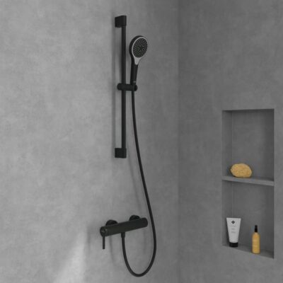 Villeroy & Boch Dawn eengreeps opbouw douchemengkraan 1 verbruiker mat-zwart TVS106301150K5 4