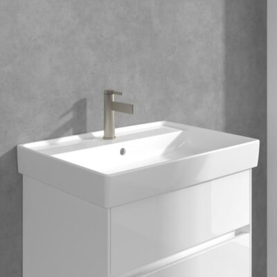Villeroy & Boch Dawn wastafelkraan met AquaSmart nikkel geborsteld TVW10610315164 6