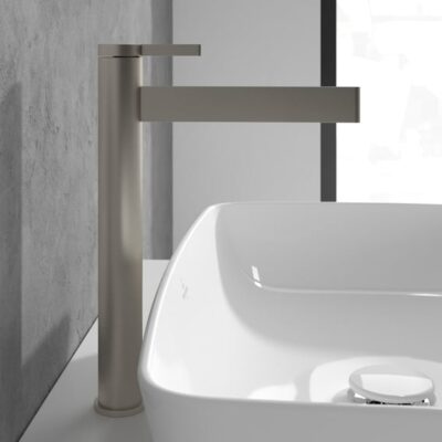 Villeroy & Boch Dawn wastafelkraan met AquaSmart nikkel geborsteld TVW10610615164 5