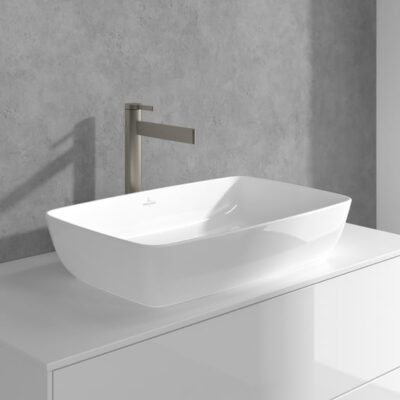 Villeroy & Boch Dawn wastafelkraan met AquaSmart nikkel geborsteld TVW10610615164 7