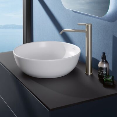 Villeroy & Boch Dawn wastafelkraan met AquaSmart nikkel geborsteld TVW10610615264 4