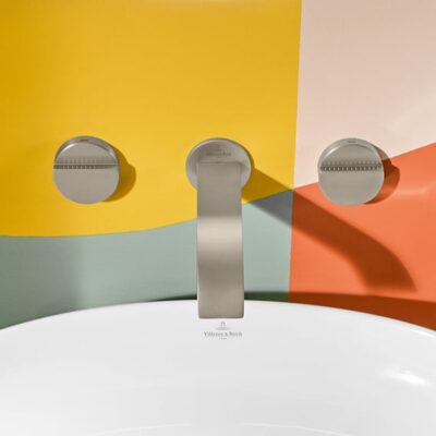 Villeroy & Boch Dawn wastafelkraan met AquaSmart nikkel geborsteld TVZ10600200064 4